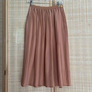 Silk stripe skirt